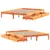 Produktbild 9 för Sängram utan madrass vaxbrun 140x190 cm massiv furu