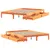 Produktbild 9 för Sängram utan madrass vaxbrun 150x200 cm massiv furu