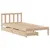 Produktbild 3 för Sängram utan madrass 75x190 cm massiv furu