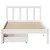 Produktbild 4 för Sängram utan madrass vit 90x190 cm massiv furu