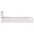 Produktbild 5 för Sängram utan madrass vit 90x190 cm massiv furu