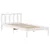 Produktbild 7 för Sängram utan madrass vit 90x190 cm massiv furu