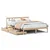 Produktbild 2 för Sängram utan madrass 135x190 cm massiv furu