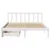 Produktbild 4 för Sängram utan madrass vit 140x190 cm massiv furu
