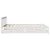 Produktbild 5 för Sängram utan madrass vit 140x190 cm massiv furu