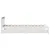 Produktbild 5 för Sängram utan madrass vit 90x200 cm massiv furu