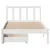 Produktbild 4 för Sängram utan madrass vit 100x200 cm massiv furu