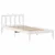 Produktbild 7 för Sängram utan madrass vit 100x200 cm massiv furu