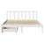 Produktbild 4 för Sängram utan madrass vit 140x200 cm massiv furu