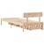 Produktbild 6 för Sängram utan madrass 75x190 cm massiv furu