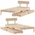 Produktbild 9 för Sängram utan madrass 90x190 cm massiv furu