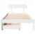 Produktbild 4 för Sängram utan madrass vit 90x190 cm massiv furu