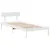 Produktbild 7 för Sängram utan madrass vit 90x190 cm massiv furu