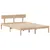 Produktbild 7 för Sängram utan madrass 120x190 cm massiv furu