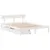 Produktbild 3 för Sängram utan madrass vit 120x190 cm massiv furu