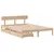 Produktbild 3 för Sängram utan madrass 135x190 cm massiv furu