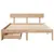 Produktbild 4 för Sängram utan madrass 135x190 cm massiv furu