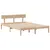 Produktbild 7 för Sängram utan madrass 135x190 cm massiv furu