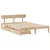 Produktbild 3 för Sängram utan madrass 140x190 cm massiv furu