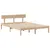 Produktbild 7 för Sängram utan madrass 140x190 cm massiv furu