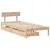 Produktbild 3 för Sängram utan madrass 90x200 cm massiv furu