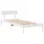 Produktbild 7 för Sängram utan madrass vit 100x200 cm massiv furu