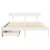 Produktbild 4 för Sängram utan madrass vit 150x200 cm massiv furu
