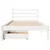 Produktbild 4 för Sängram utan madrass vit 75x190 cm massiv furu