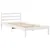 Produktbild 7 för Sängram utan madrass vit 75x190 cm massiv furu
