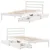 Produktbild 9 för Sängram utan madrass vit 75x190 cm massiv furu