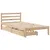 Produktbild 3 för Sängram utan madrass 90x190 cm massiv furu