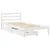 Produktbild 3 för Sängram utan madrass vit 90x190 cm massiv furu