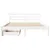 Produktbild 4 för Sängram utan madrass vit 120x190 cm massiv furu