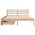 Produktbild 4 för Sängram utan madrass 135x190 cm massiv furu