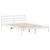 Produktbild 7 för Sängram utan madrass vit 135x190 cm massiv furu