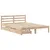 Produktbild 3 för Sängram utan madrass 140x190 cm massiv furu