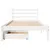 Produktbild 4 för Sängram utan madrass vit 90x200 cm massiv furu