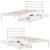 Produktbild 9 för Sängram utan madrass vit 100x200 cm massiv furu