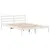 Produktbild 7 för Sängram utan madrass vit 140x200 cm massiv furu