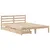 Produktbild 3 för Sängram utan madrass 150x200 cm massiv furu