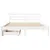 Produktbild 4 för Sängram utan madrass vit 150x200 cm massiv furu