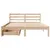 Produktbild 4 för Sängram utan madrass 160x200 cm massiv furu