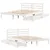 Produktbild 9 för Sängram utan madrass vit 160x200 cm massiv furu