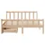 Produktbild 4 för Sängram utan madrass 135x190 cm massiv furu