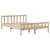 Produktbild 7 för Sängram utan madrass 135x190 cm massiv furu