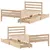 Produktbild 9 för Sängram utan madrass 90x190 cm massiv furu