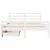 Produktbild 4 för Sängram utan madrass vit 135x190 cm massiv furu