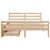 Produktbild 4 för Sängram utan madrass 140x190 cm massiv furu