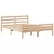 Produktbild 7 för Sängram utan madrass 140x190 cm massiv furu