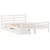 Produktbild 3 för Sängram utan madrass vit 140x190 cm massiv furu